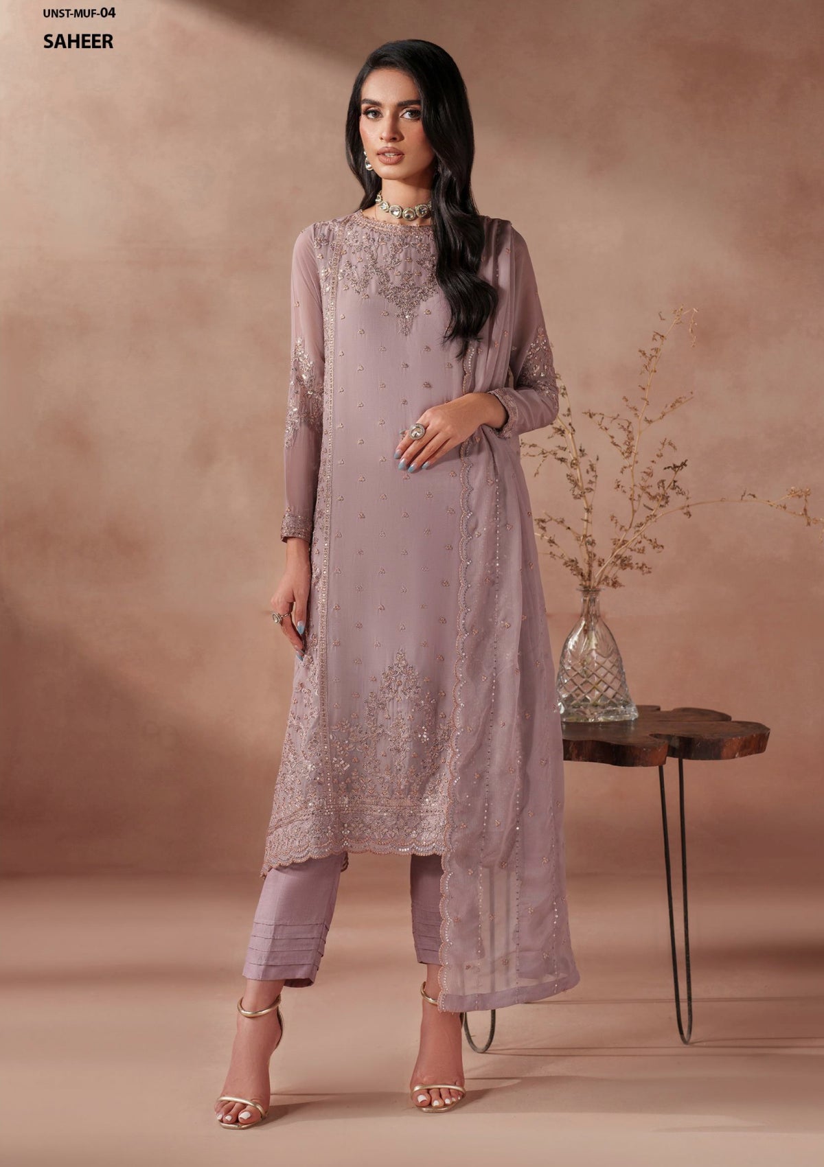 Formals - Zarif - Mahrosh - Unstitched 25 - MUF#04 - Saheer