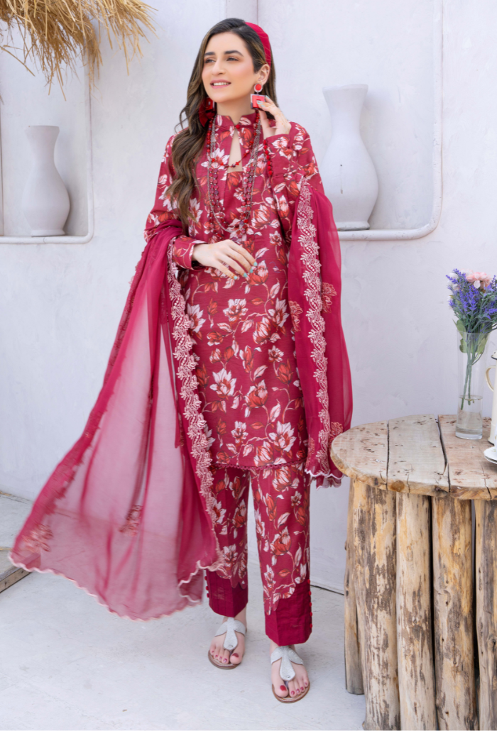 Humdum | Gardenia Lawn 24 | PLG 3 - D01 - Official HumDum stockist in UK - Sakeena London