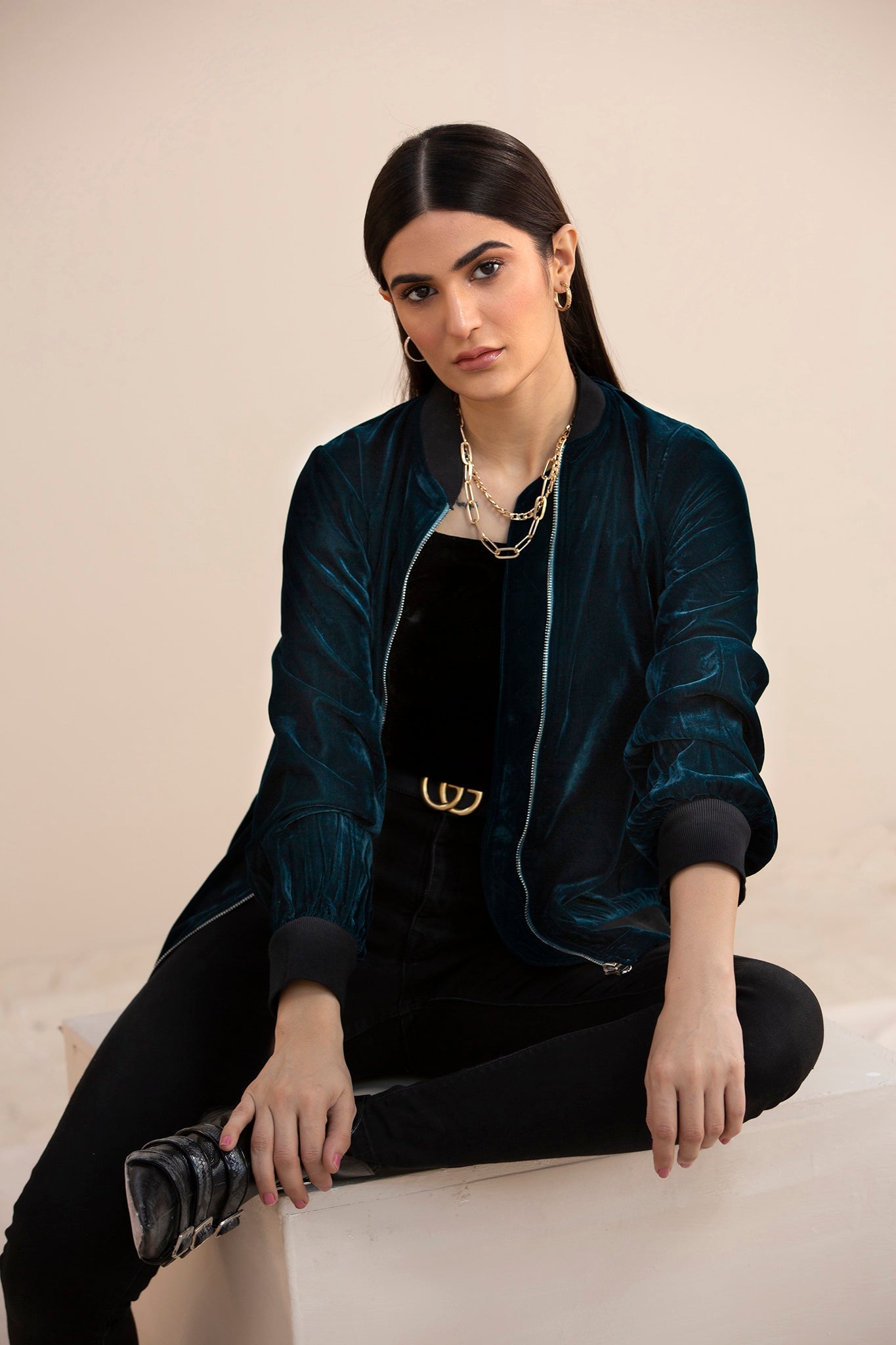 Hana | Mavi Velvets | VLT007 - Official Hana stockist in UK - Sakeena London