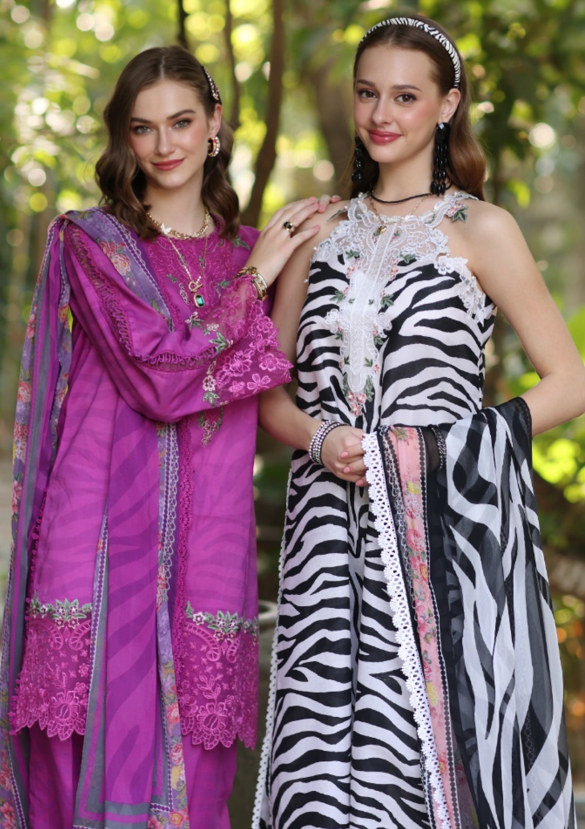 Lawn - Noor by Saadia Asad - Eid Luxe - Printedkari 25 - D#1-A