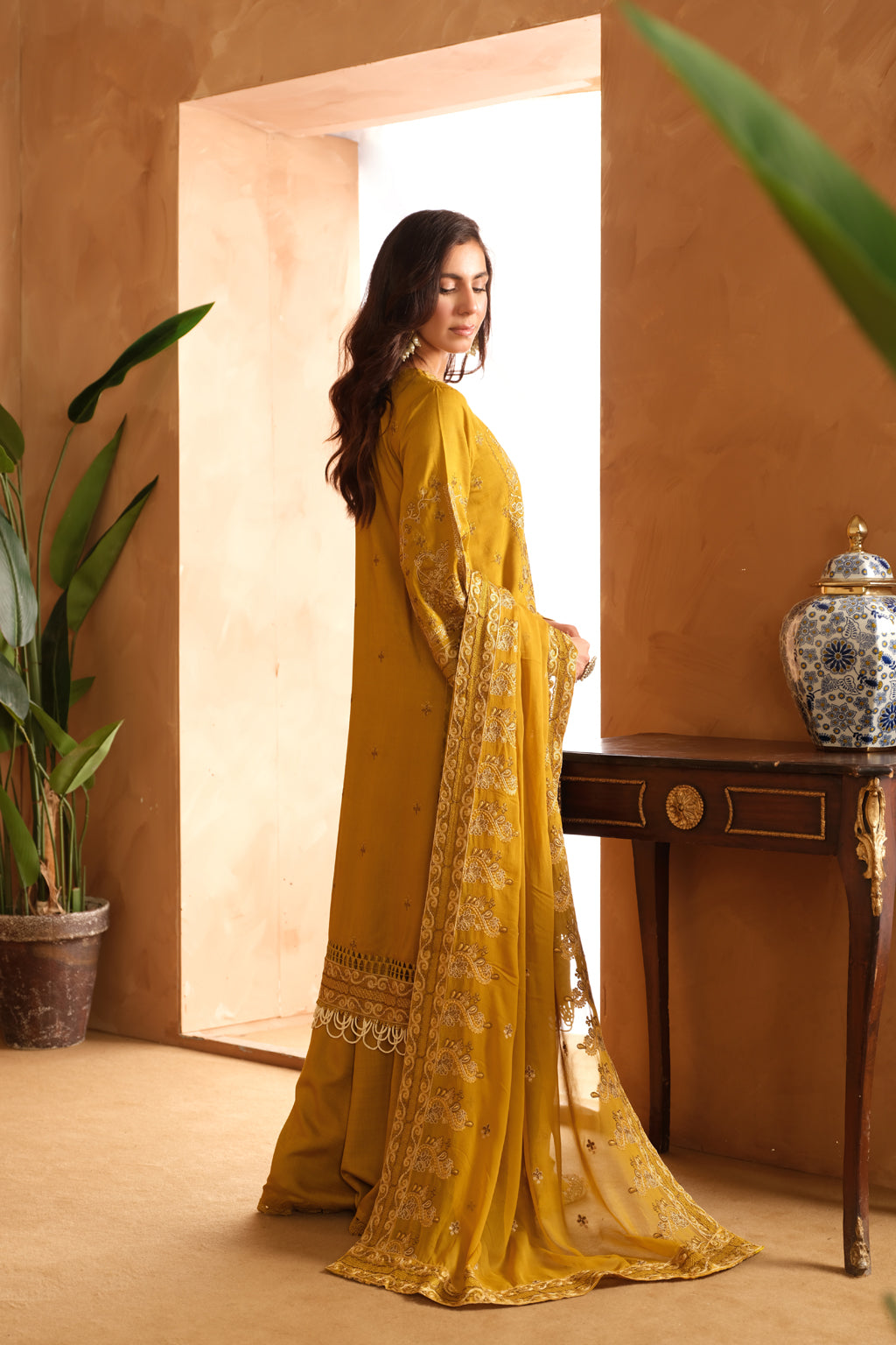 Johra | Shah Jahan Embroidered Viscose | JH-263-SJ - Official Johra stockist in UK - Sakeena London