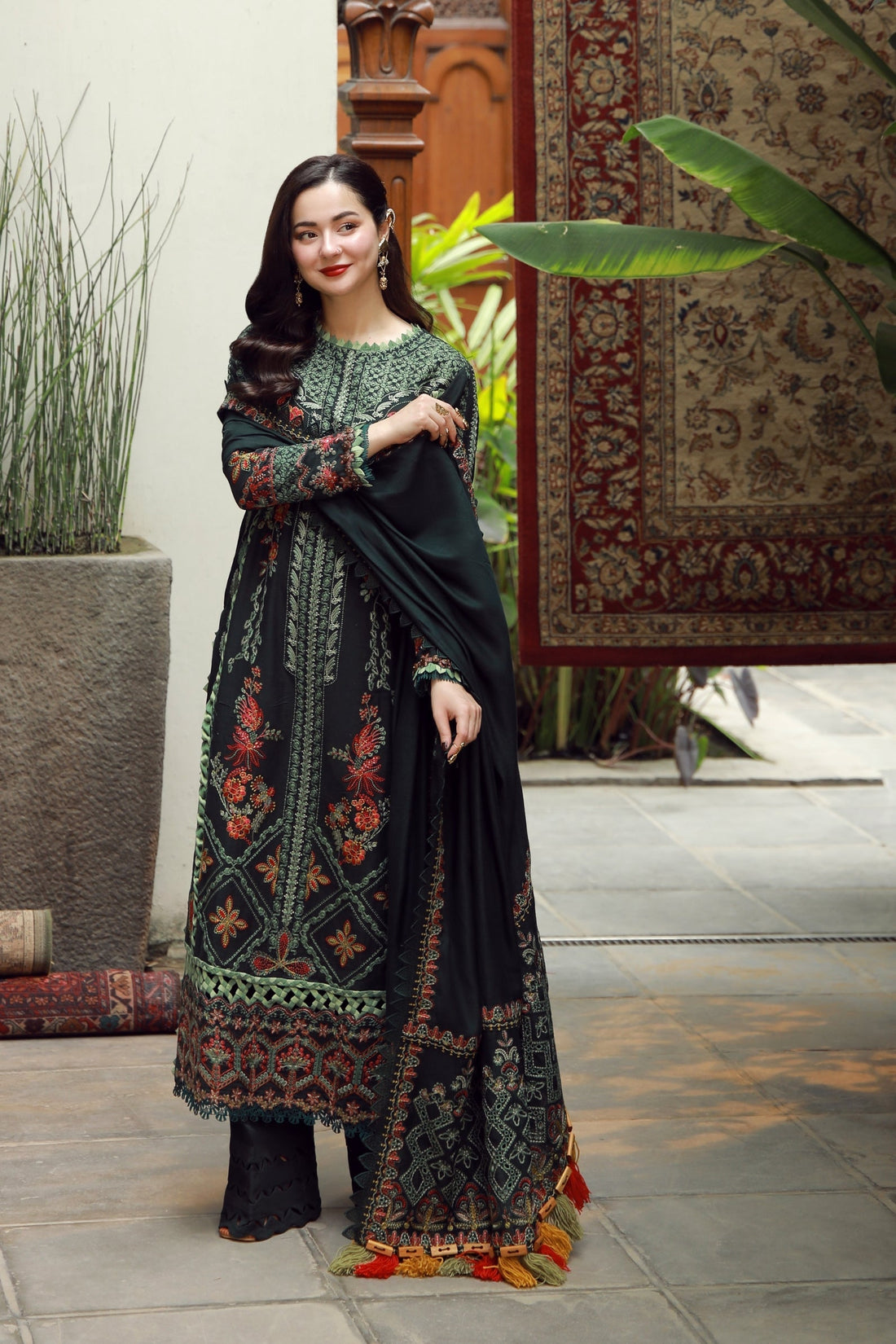 Maryam Hussain | Winter Shawl 25 | Almas - Official Maryam Hussain stockist in UK - Sakeena London