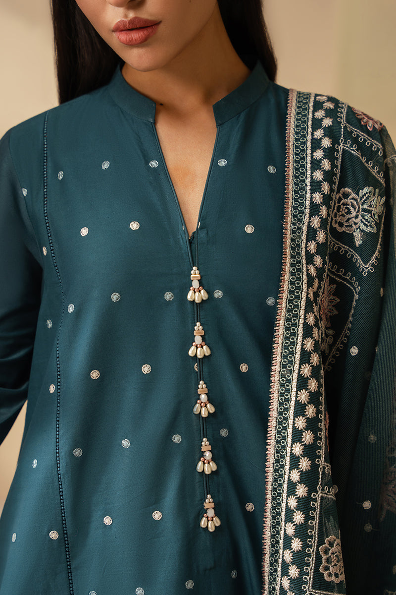 Cross Stitch | Mahiri Embroidered Lawn 24 | MIDNIGHT BLOOM - Official Cross Stitch stockist in UK - Sakeena London