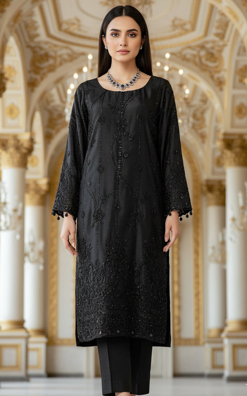 Threads and Motifs | Formal Dresses 25 | Embroidered Shirt With Trouser - Official Threads and Motifs stockist in UK - Sakeena London