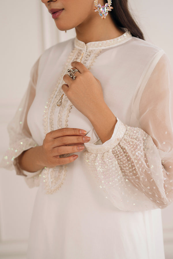 Baroque | Luxury Pret 25 | EMBROIDERED CHIFFON PR-1135 - Official Baroque stockist in UK - Sakeena London