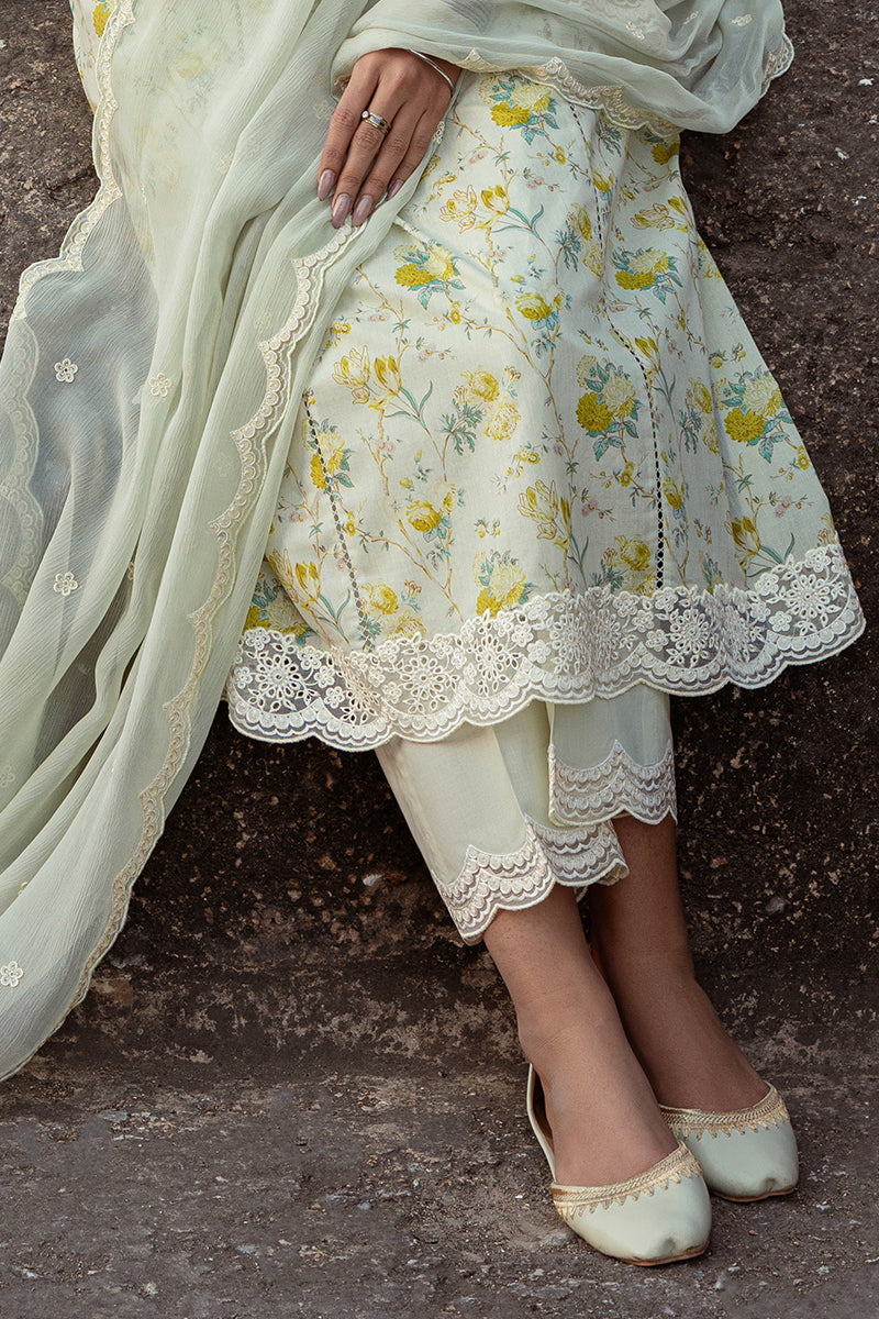 Cross Stitch | Premium Lawn 24 | LIME PRIMROSE - Official Cross Stitch stockist in UK - Sakeena London