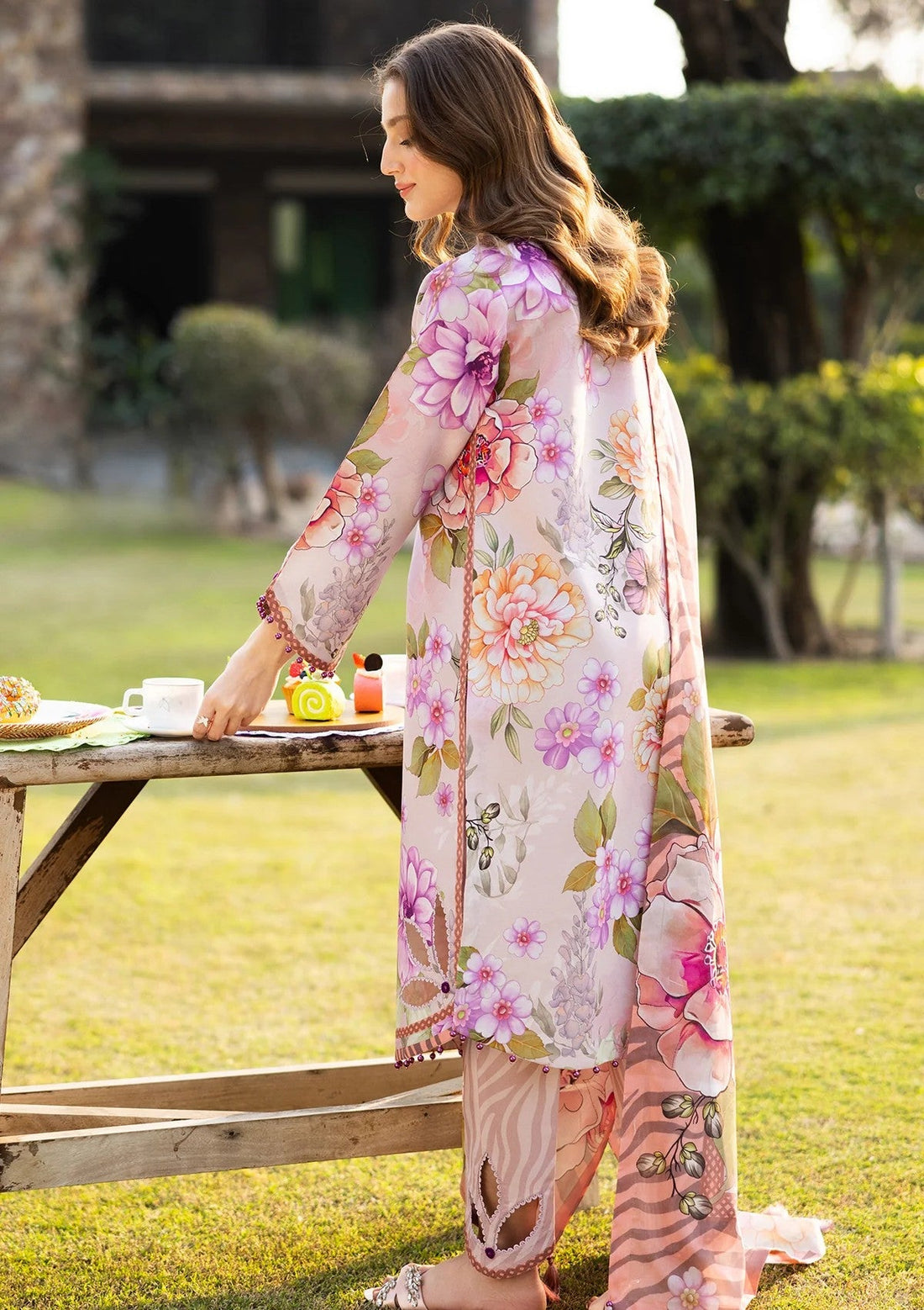 Lawn - Alizeh - Sheen Prints 25 - AF-PL-6033 - Tuscany