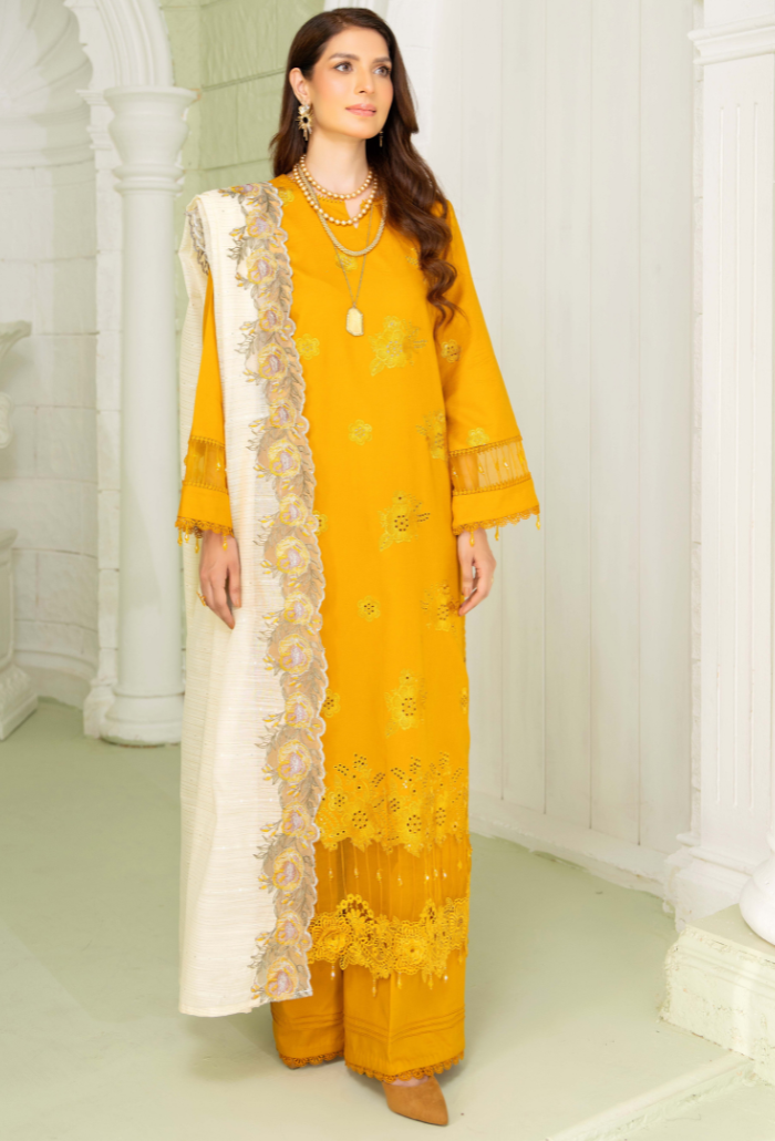 Humdum | Baad e Baharan Lawn | Baad e Baharan - D09 - Official HumDum stockist in UK - Sakeena London