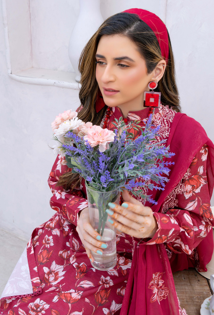 Humdum | Gardenia Lawn 24 | PLG 3 - D01 - Official HumDum stockist in UK - Sakeena London