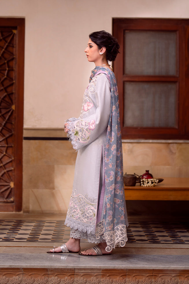 Fozia Khalid | Kahani Silk Luxury Dresses | Yasmeen - Official Fozia Khalid stockist in UK - Sakeena London