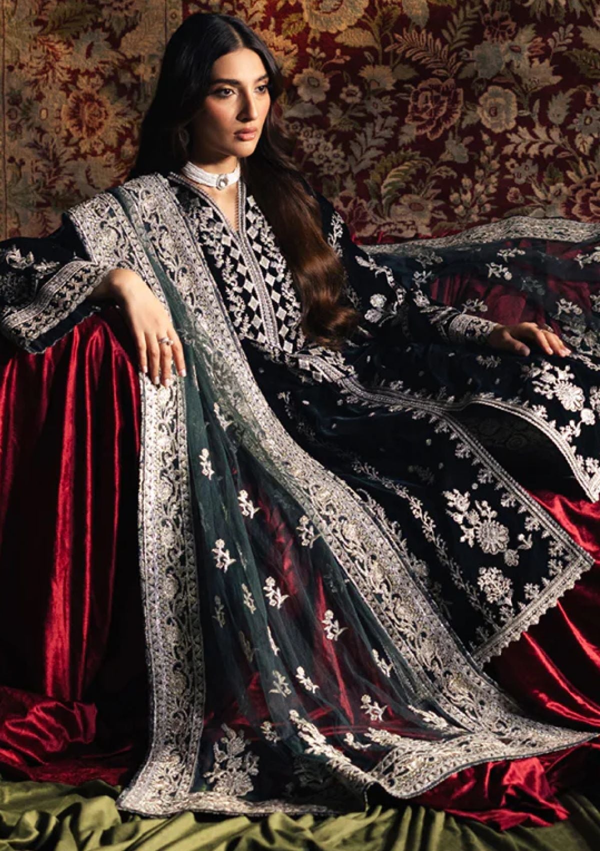 Winter Collection - Qalamkar - Velvet Edit - QV24#03 - SAMIRA