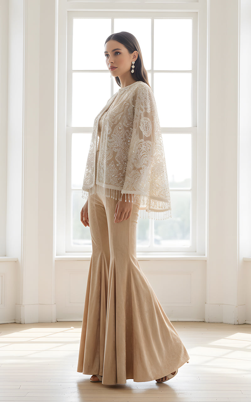 Threads and Motifs | Formal Dresses 25 | Embroidered Jacket - Official Threads and Motifs stockist in UK - Sakeena London