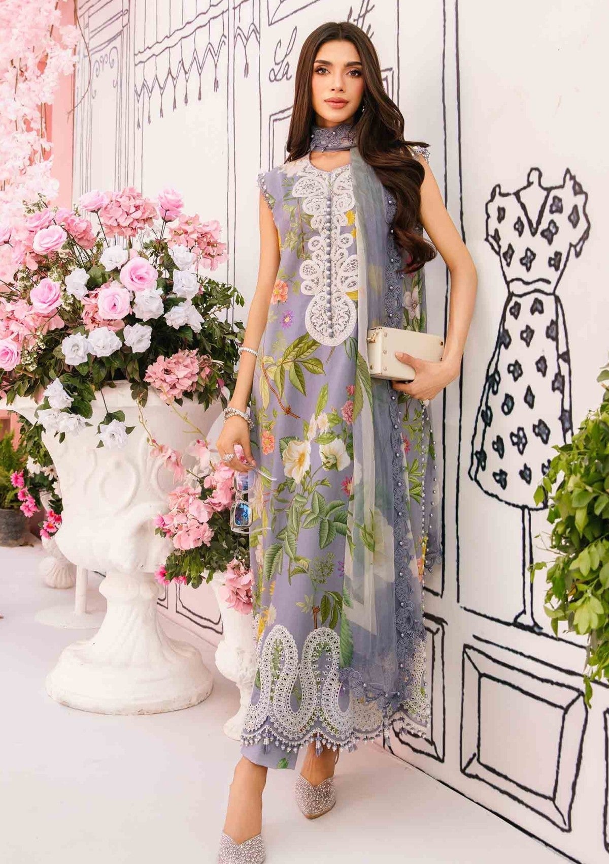Lawn - Maria B - M Prints - Eid Edit 25 - MPEE#4A