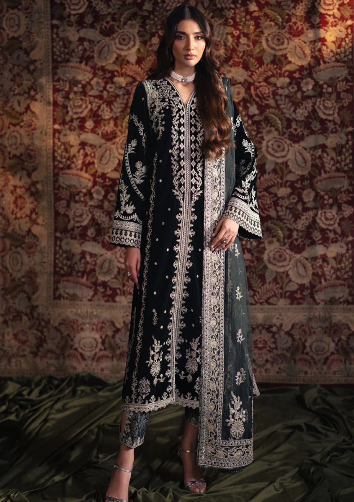 Winter Collection - Qalamkar - Velvet Edit - QV24#03 - SAMIRA