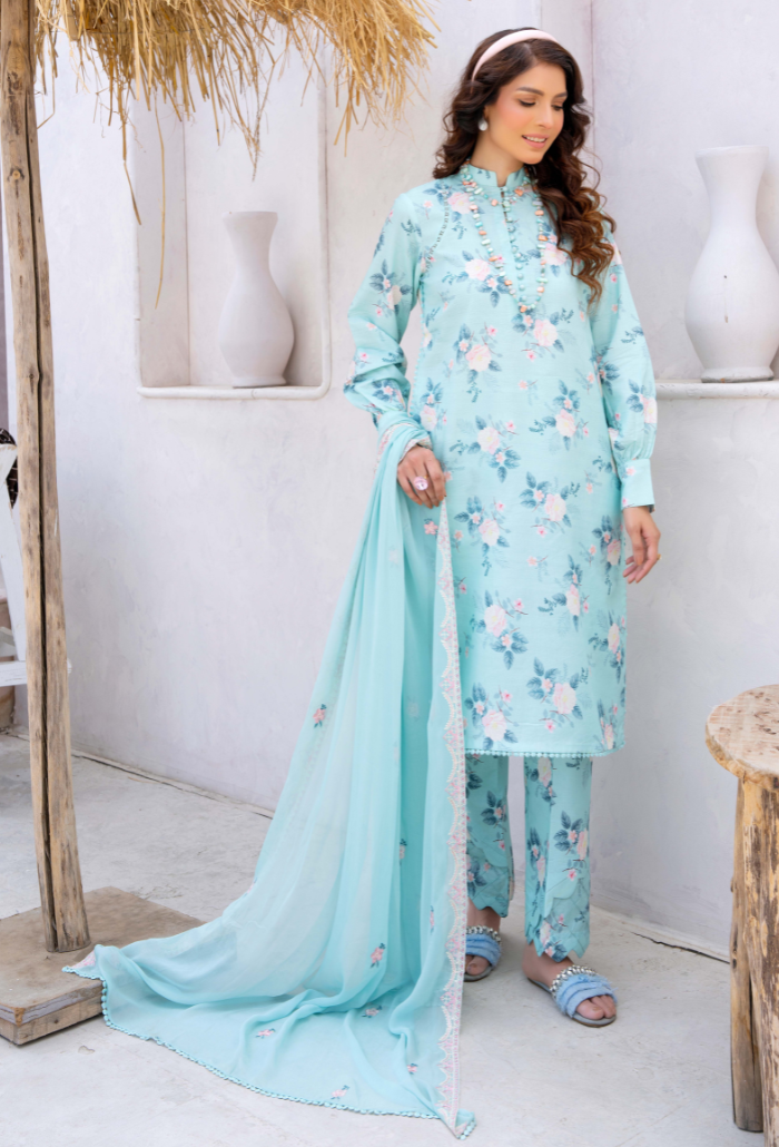 Humdum | Gardenia Lawn 24 | PLG 3 - D04 - Official HumDum stockist in UK - Sakeena London