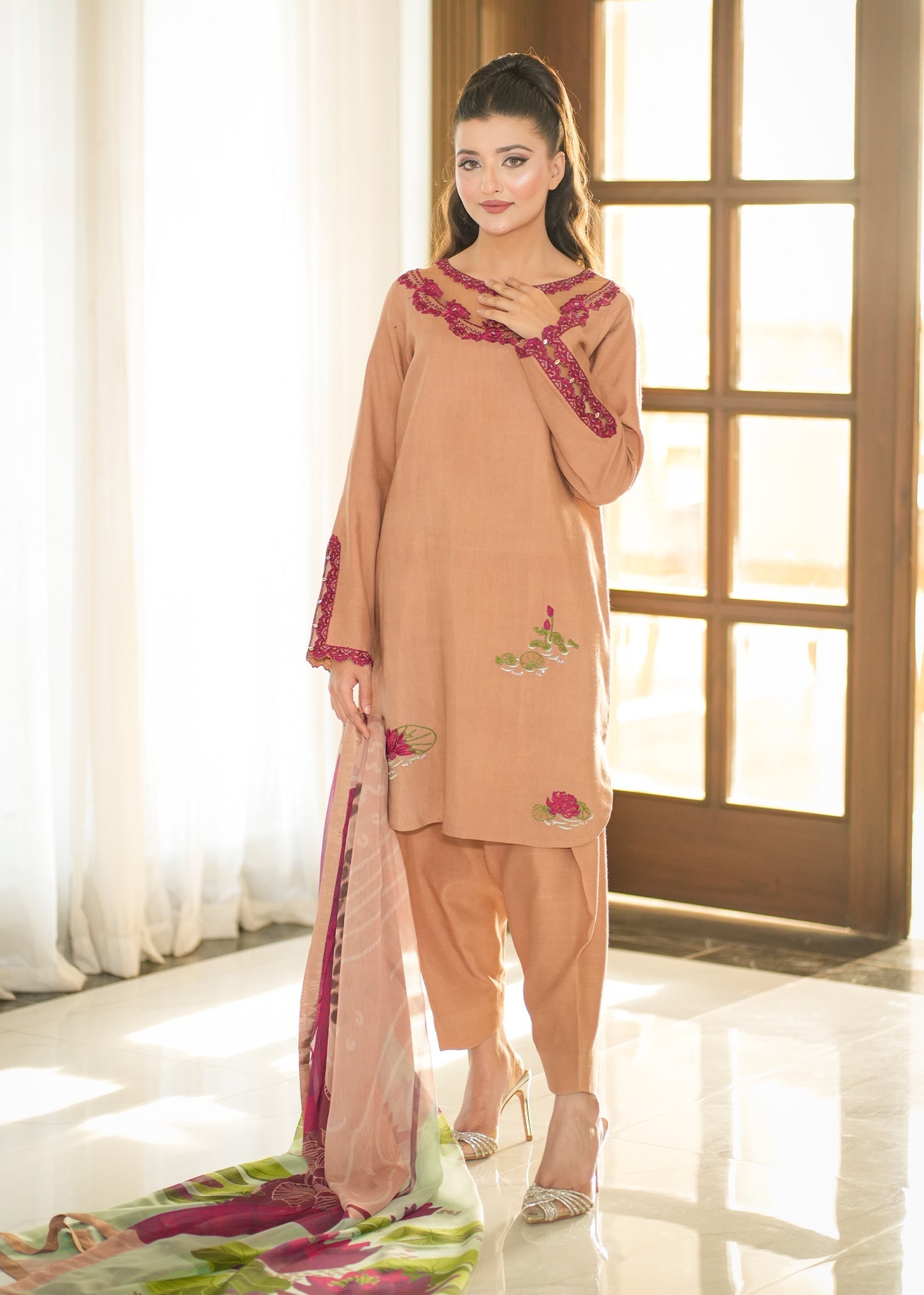 Fozia Khalid | Silk Spire | AMBER - Official Fozia Khalid stockist in UK - Sakeena London