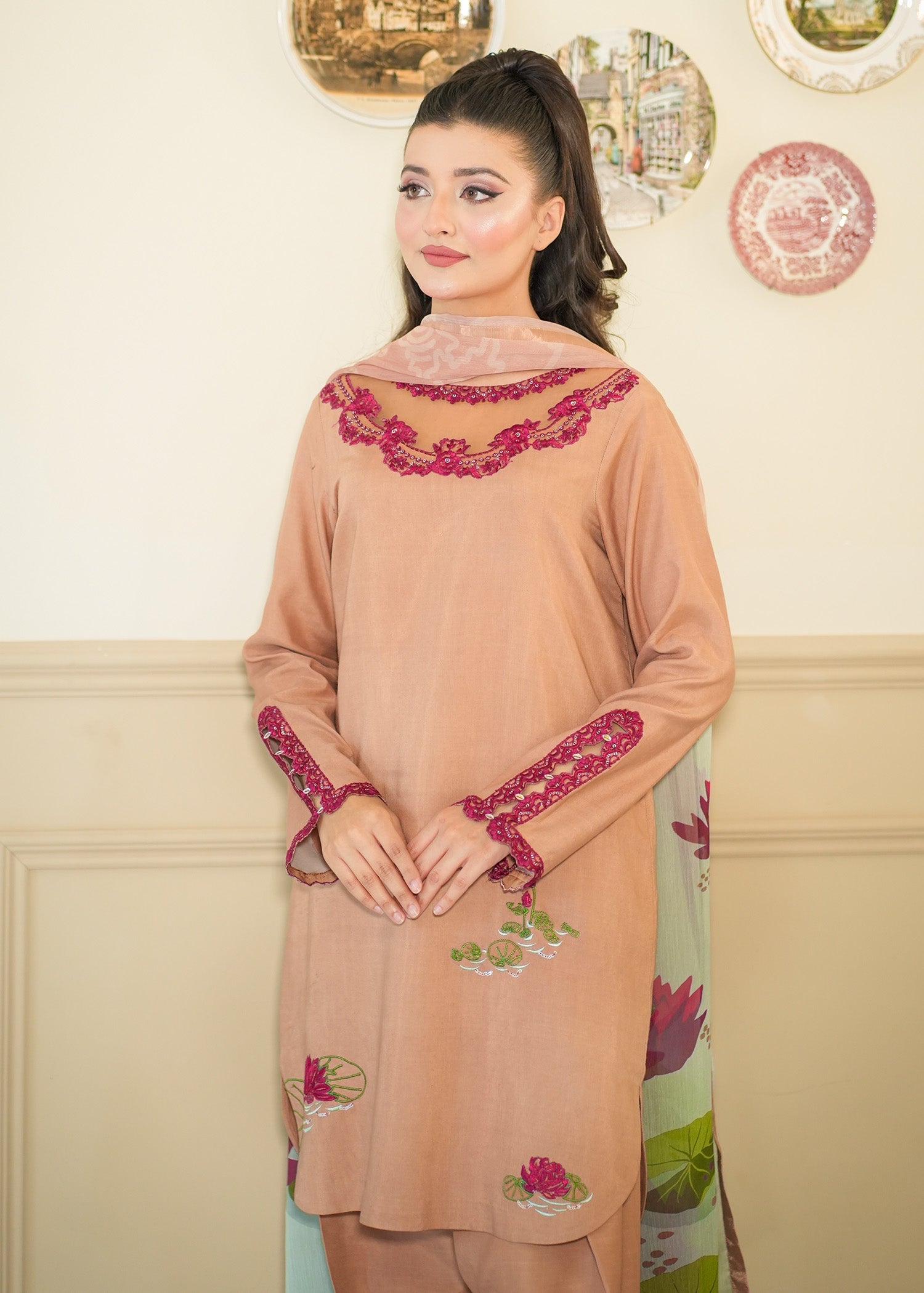 Fozia Khalid | Silk Spire | AMBER - Official Fozia Khalid stockist in UK - Sakeena London