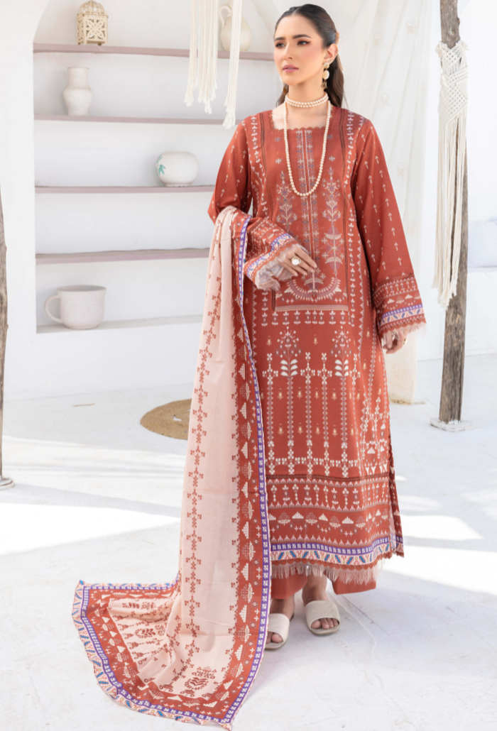 Humdum | Saira Bano Lawn 24 | D03 - Official HumDum stockist in UK - Sakeena London