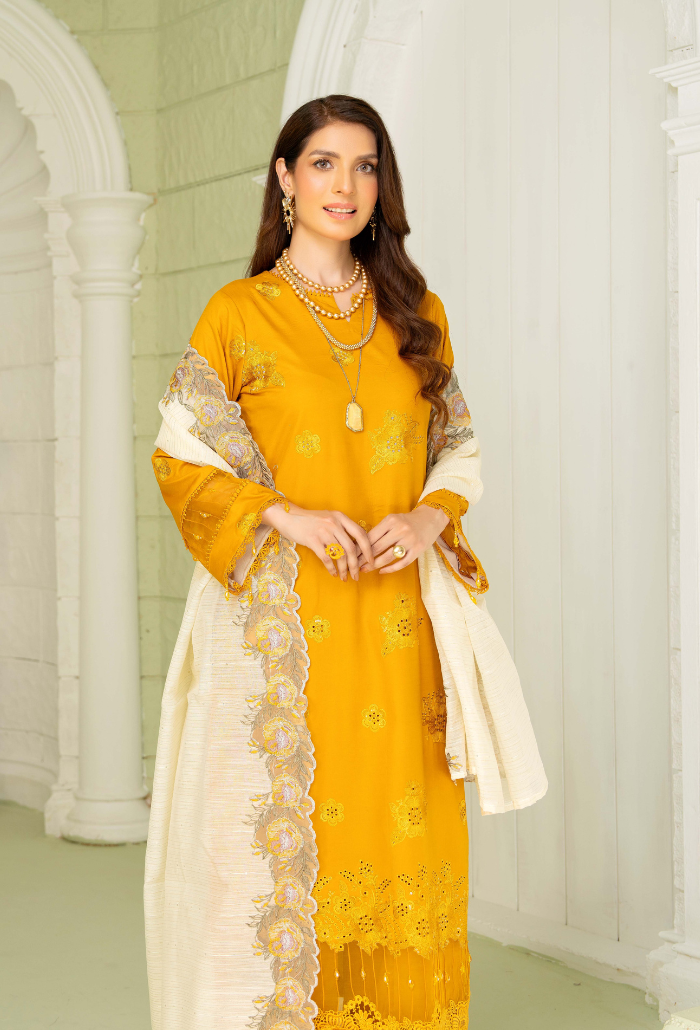 Humdum | Baad e Baharan Lawn | Baad e Baharan - D09 - Official HumDum stockist in UK - Sakeena London