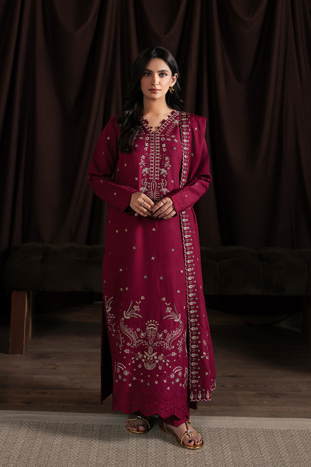 Neeshay | Winter Reverie | Merlot - Official Neeshay stockist in UK - Sakeena London