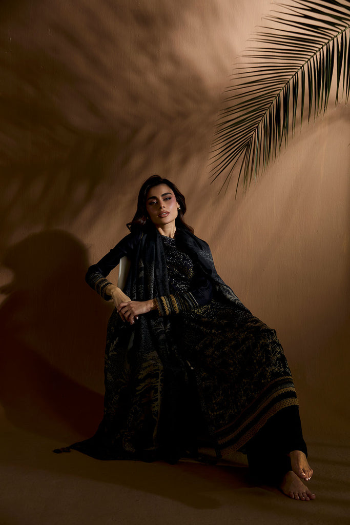 Sobia Nazir | Winter Shawl 25 | Design 1A - Official Sobia Nazir stockist in UK - Sakeena London