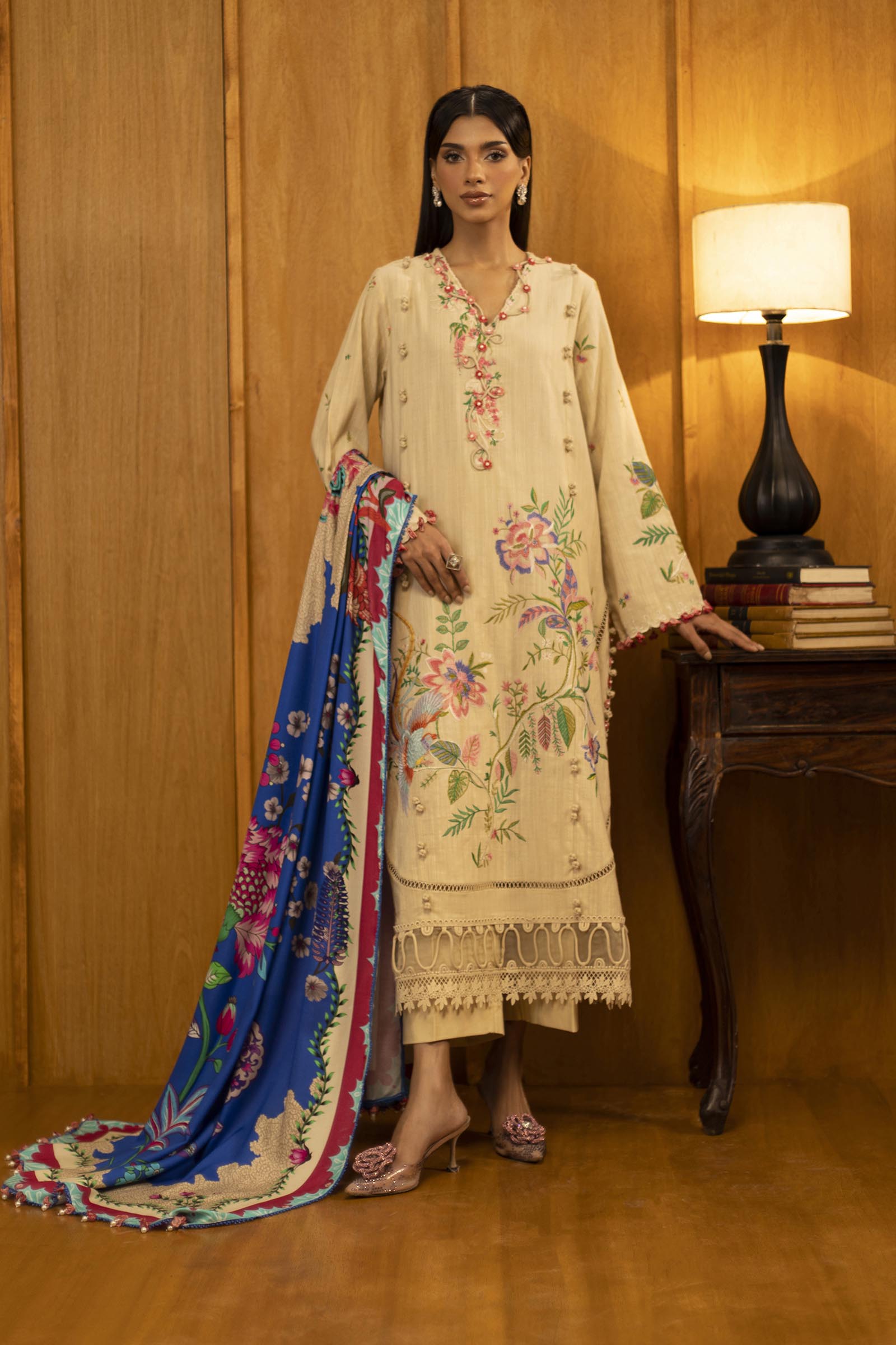 Sana Safinaz | Muzlin Winter 25 | M253-001A - Official Sana Safinaz stockist in UK - Sakeena London