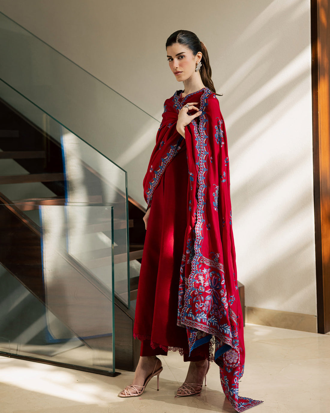 Sadaf Fawad Khan | Eva Luxury Pret 26 | Whip Red