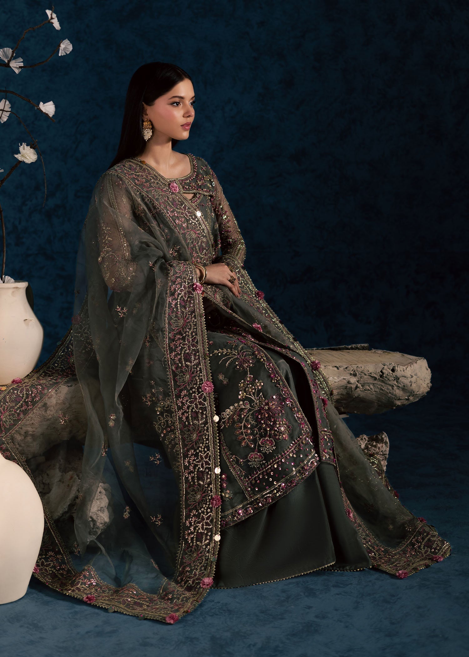Maria Osama Khan | Lamhay Wedding Festive | SAHAR - Official Maria Osama Khan stockist in UK - Sakeena London