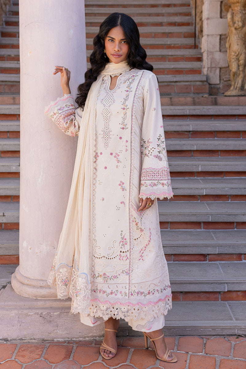 Qalamkar | Q Line Lawn 25 | QM-02 Cheri - Official Qalamkar stockist in UK - Sakeena London