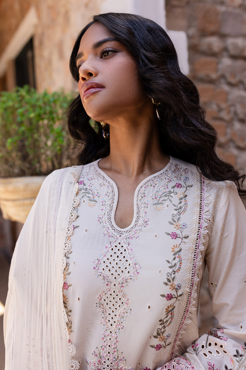 Qalamkar | Q Line Lawn 25 | QM-02 Cheri - Official Qalamkar stockist in UK - Sakeena London
