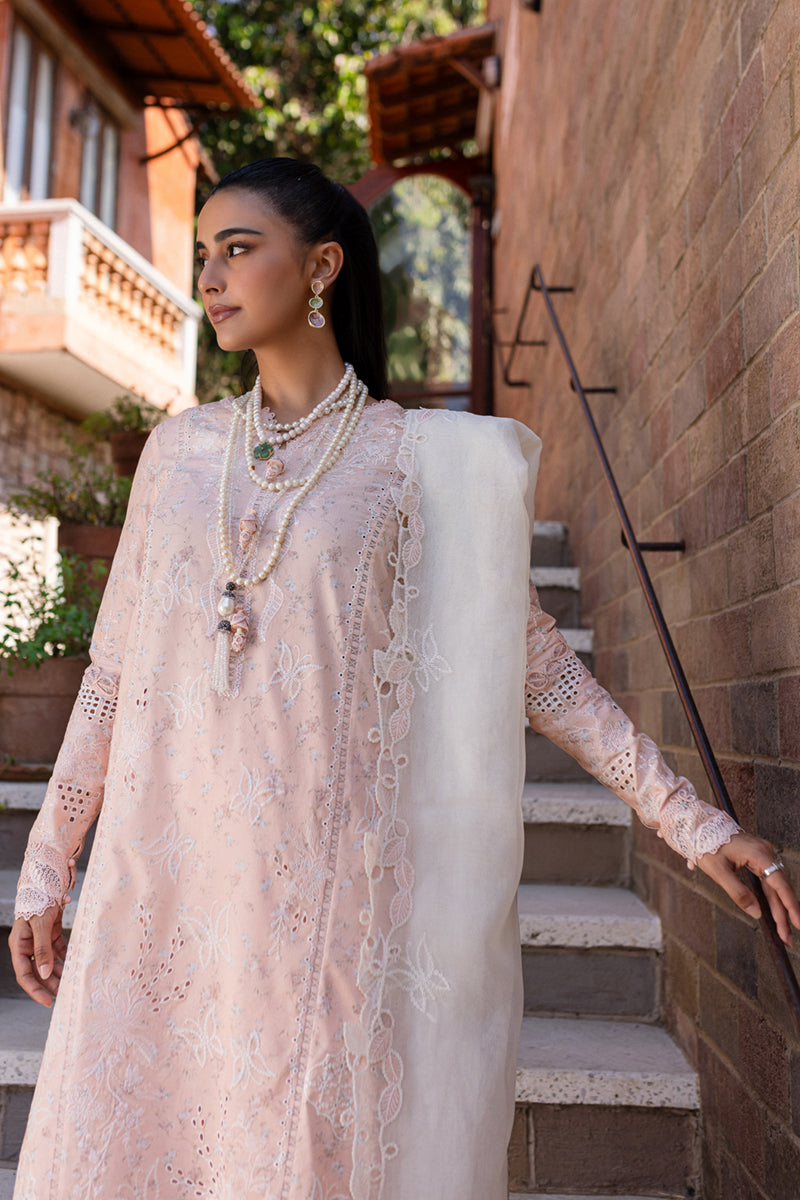 Qalamkar | Q Line Lawn 25 | QM-12 Miso - Official Qalamkar stockist in UK - Sakeena London