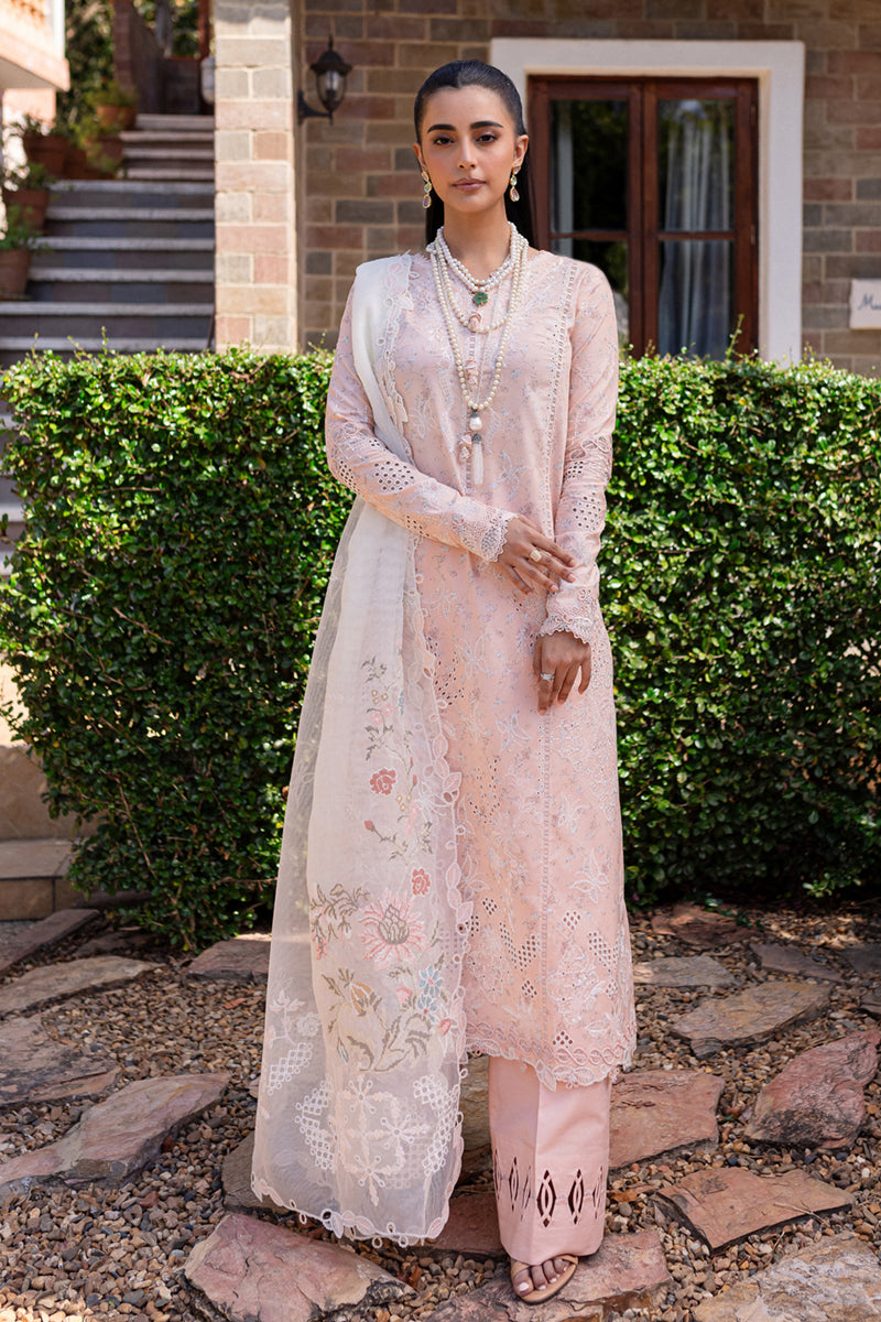 Qalamkar | Q Line Lawn 25 | QM-12 Miso - Official Qalamkar stockist in UK - Sakeena London