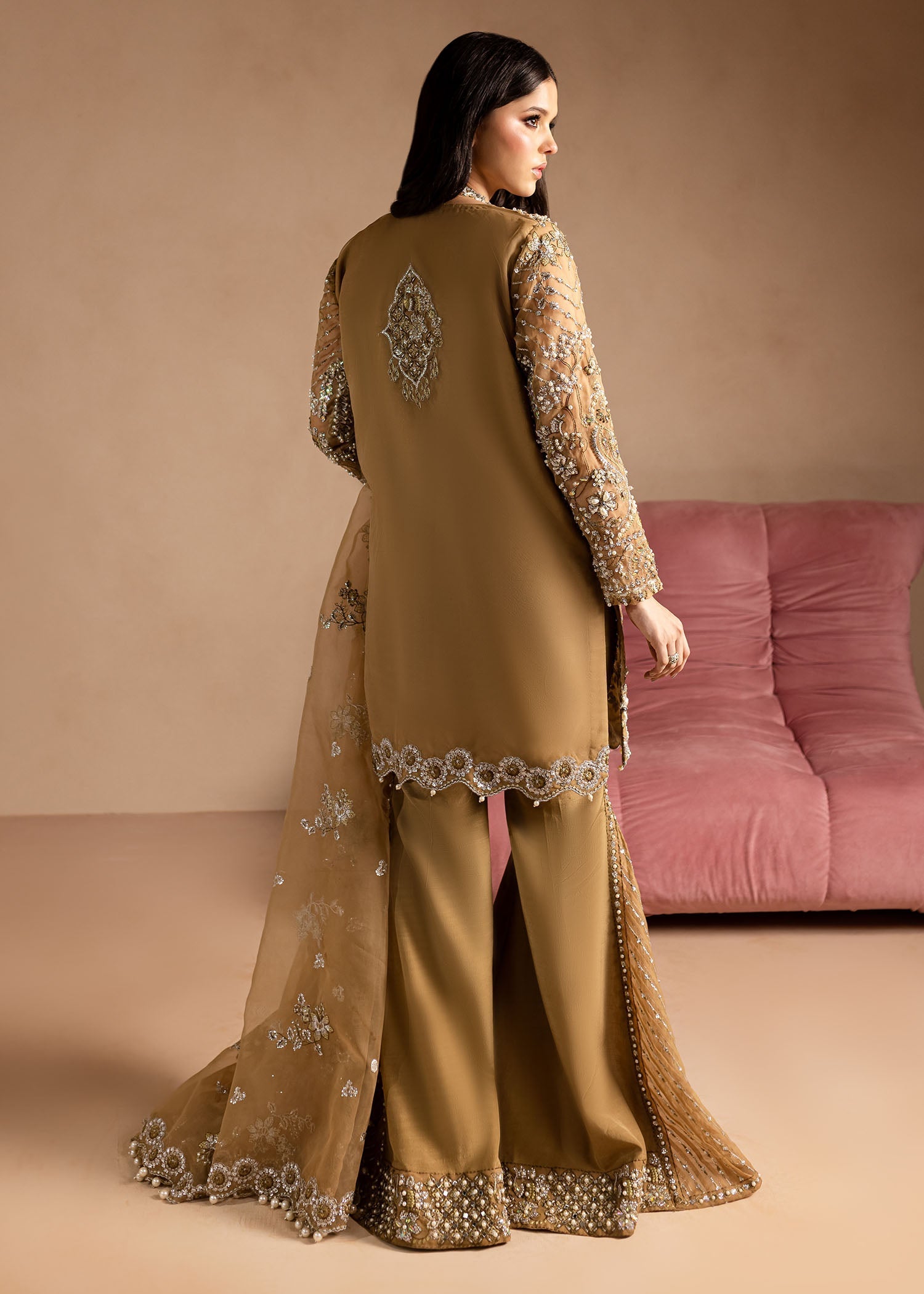 Maria Osama Khan | Lamhay Wedding Festive | Sabahat - Official Farasha stockist in UK - Sakeena London
