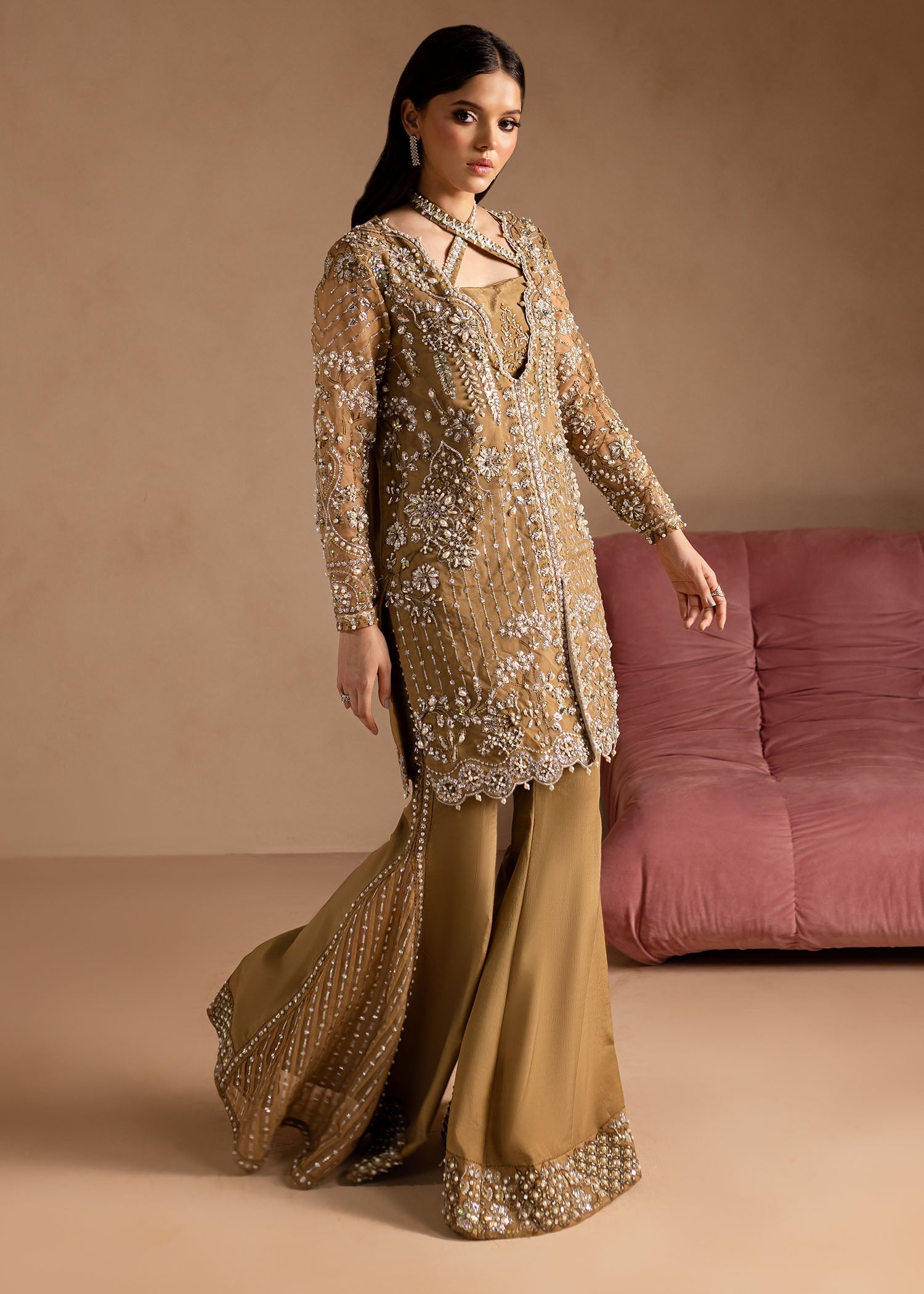 Maria Osama Khan | Lamhay Wedding Festive | Sabahat - Official Farasha stockist in UK - Sakeena London