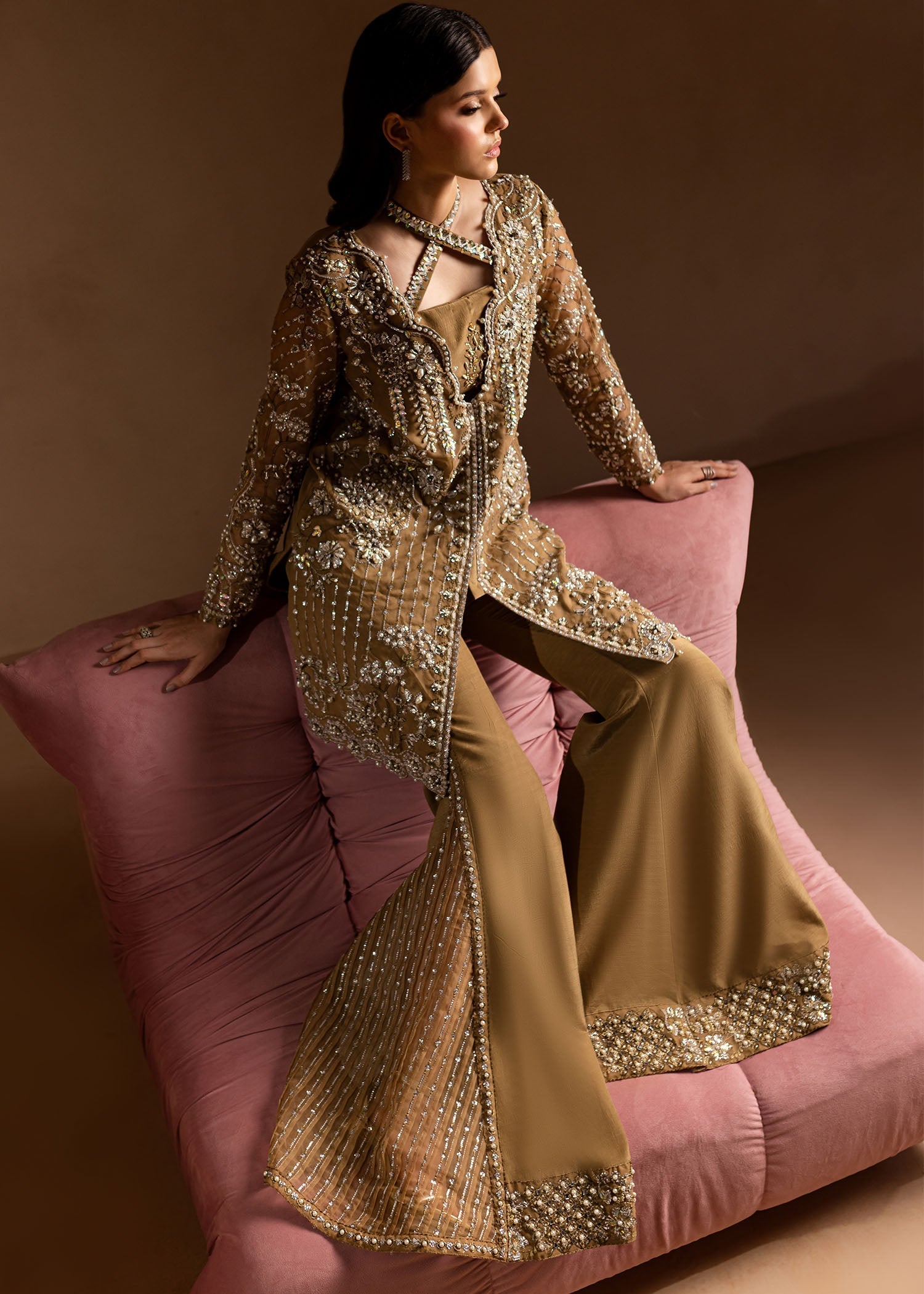 Maria Osama Khan | Lamhay Wedding Festive | Sabahat - Official Farasha stockist in UK - Sakeena London