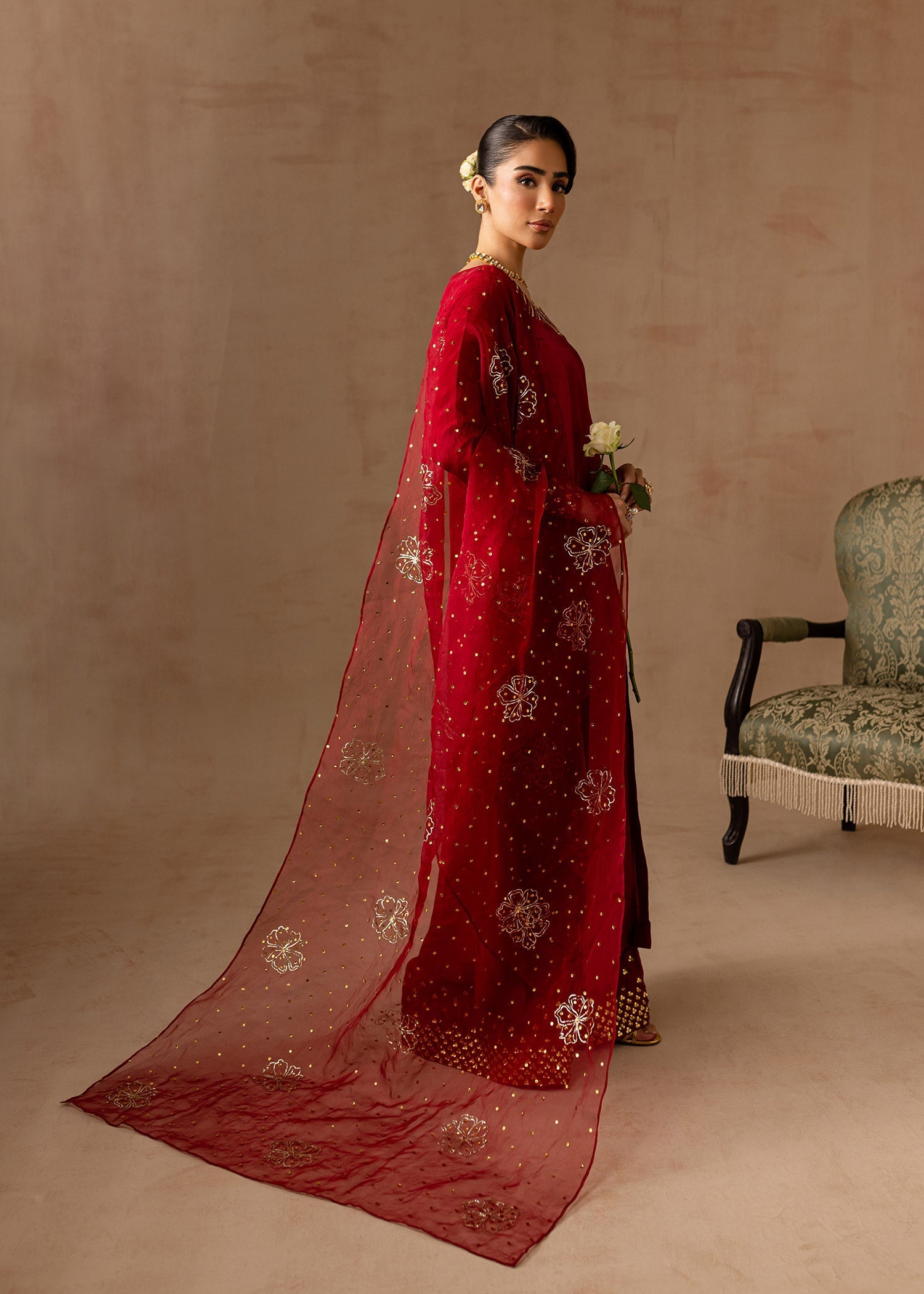 Maria Osama Khan | Noir Bliss Luxury Formals | Ruby - Official Maria Osama Khan stockist in UK - Sakeena London
