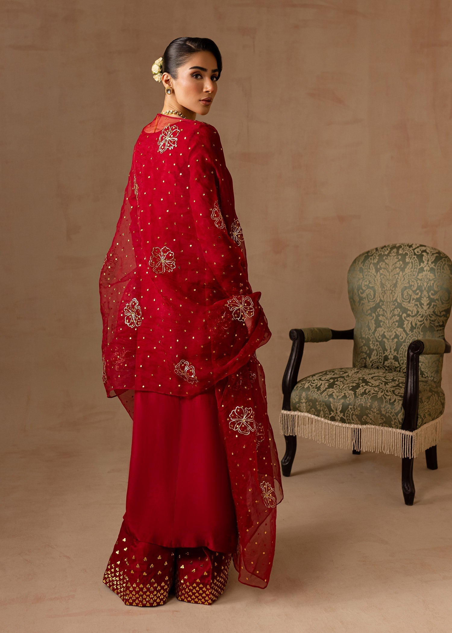 Maria Osama Khan | Noir Bliss Luxury Formals | Ruby - Official Maria Osama Khan stockist in UK - Sakeena London
