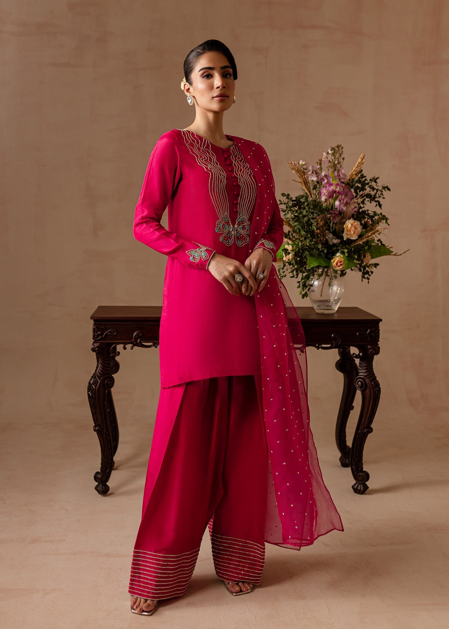 Maria Osama Khan | Noir Bliss Luxury Formals | Peony - Official Maria Osama Khan stockist in UK - Sakeena London
