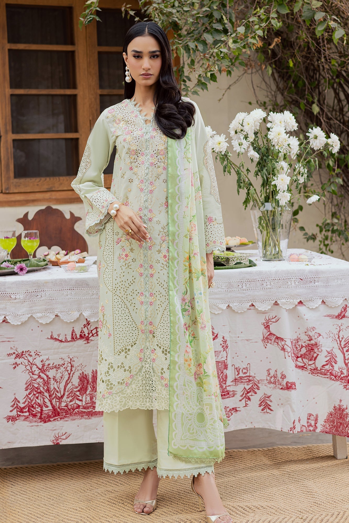 Rajbari | Selene Premium Festive Lawn | Elina