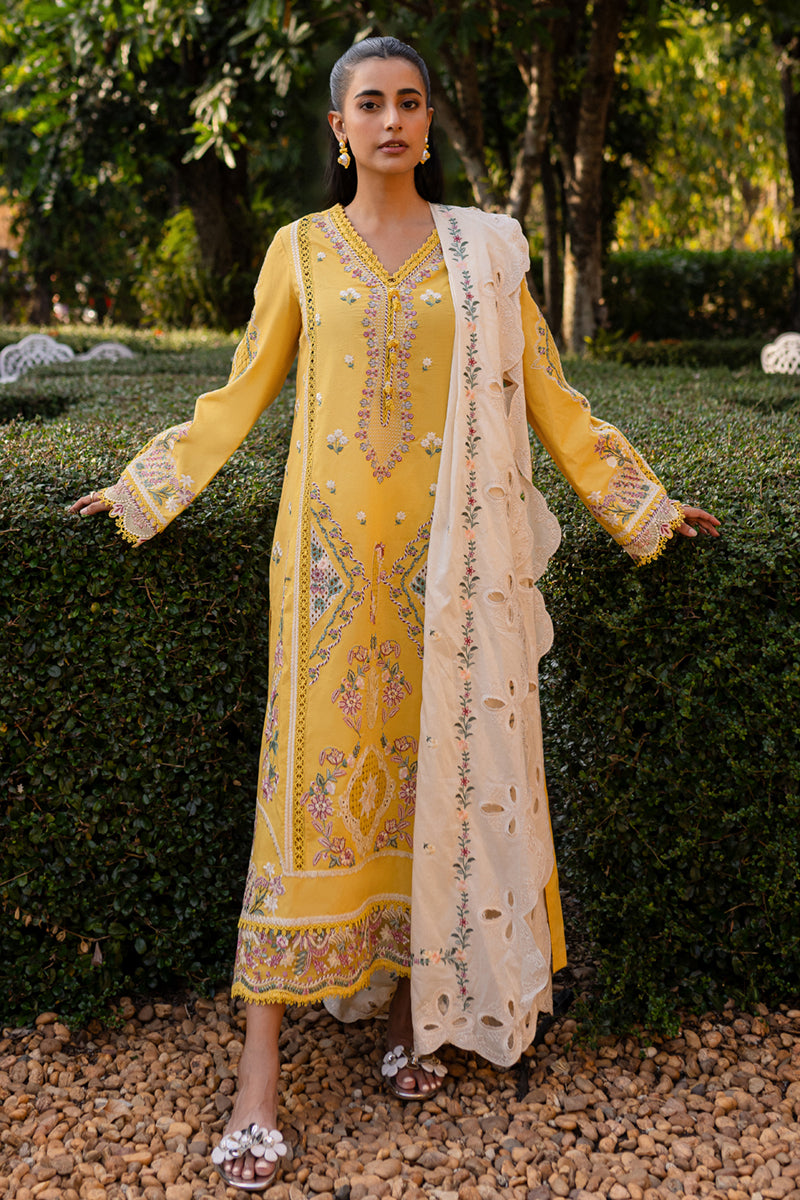 Qalamkar | Q Line Lawn 25 | QM-10 Olena - Official Qalamkar stockist in UK - Sakeena London