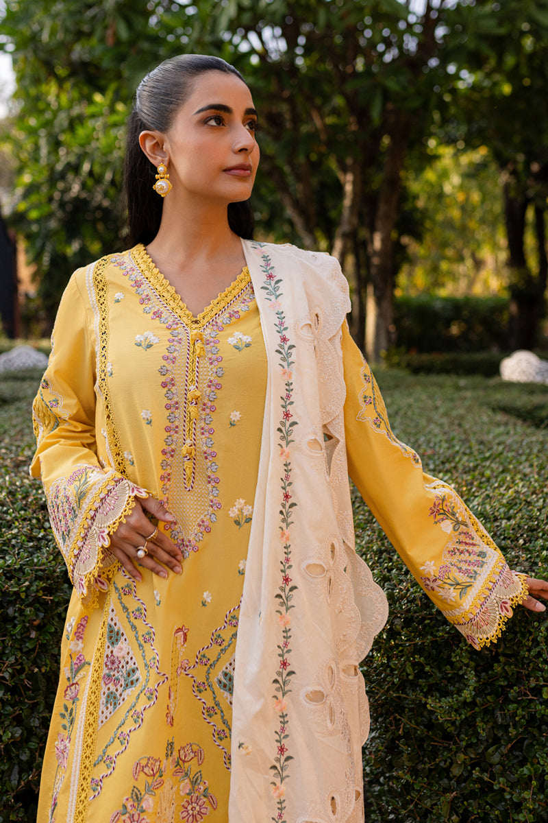 Qalamkar | Q Line Lawn 25 | QM-10 Olena - Official Qalamkar stockist in UK - Sakeena London
