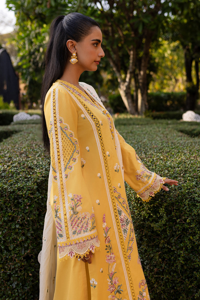 Qalamkar | Q Line Lawn 25 | QM-10 Olena - Official Qalamkar stockist in UK - Sakeena London