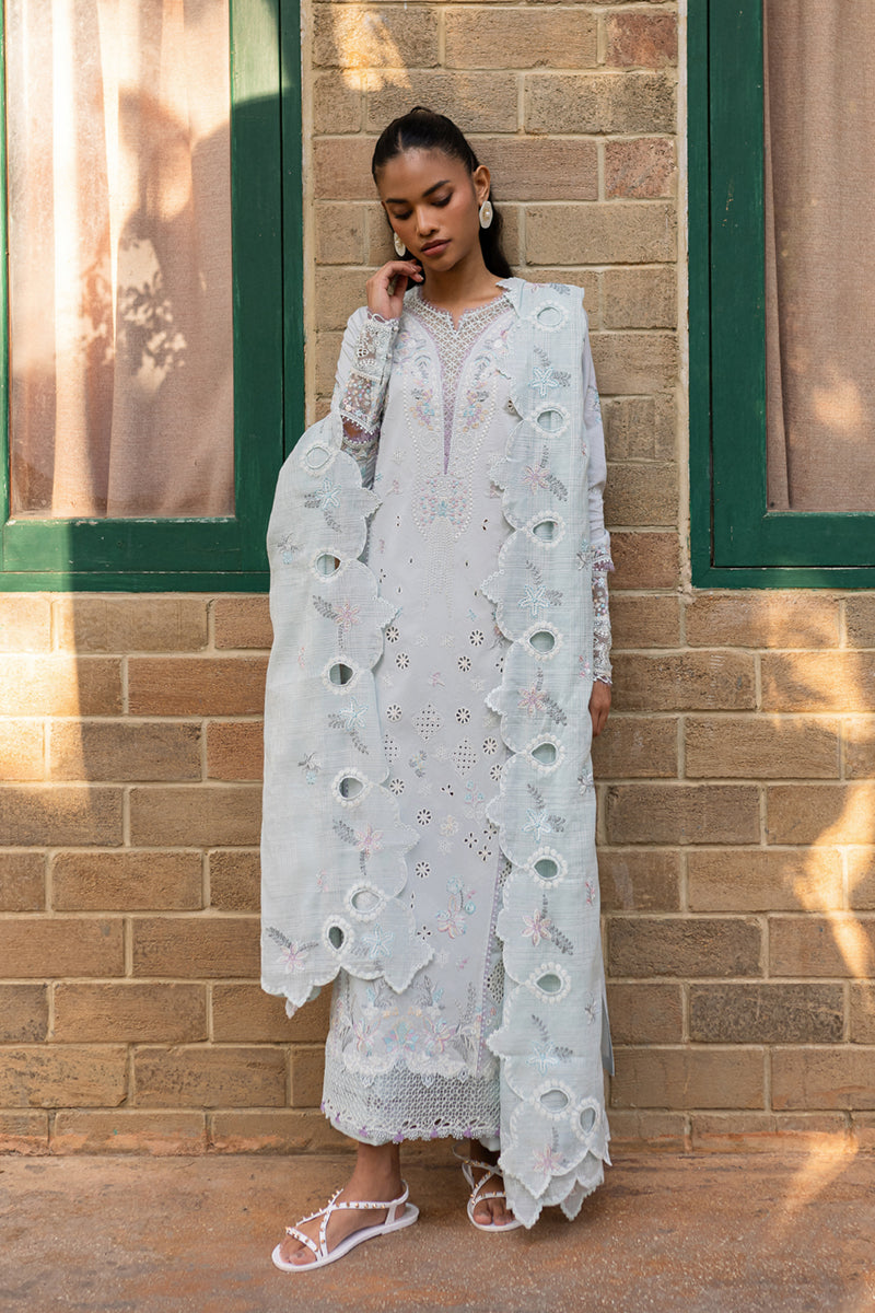 Qalamkar | Q Line Lawn 25 | QM-16 Lune - Official Qalamkar stockist in UK - Sakeena London