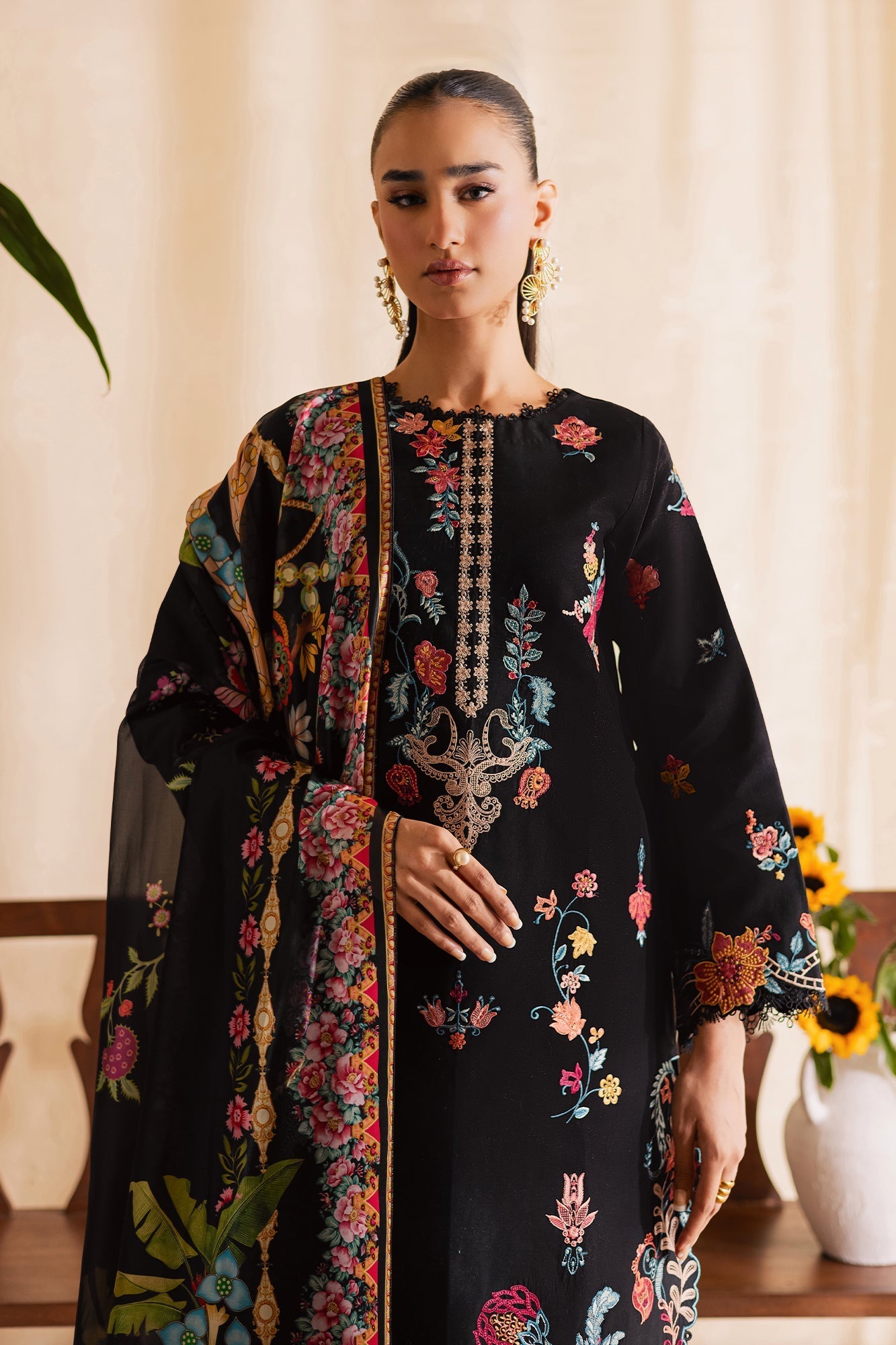 Rajbari | Selene Premium Festive Lawn | Sira