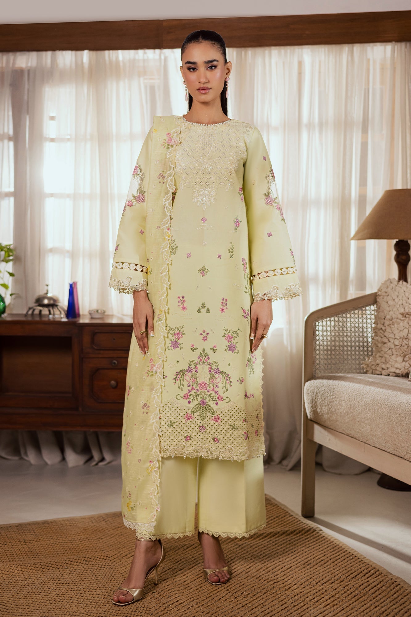 Rajbari | Selene Premium Festive Lawn | Zarif