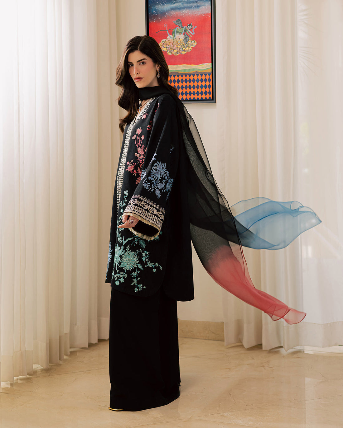 Sadaf Fawad Khan | Eva Luxury Pret 26 | Sable