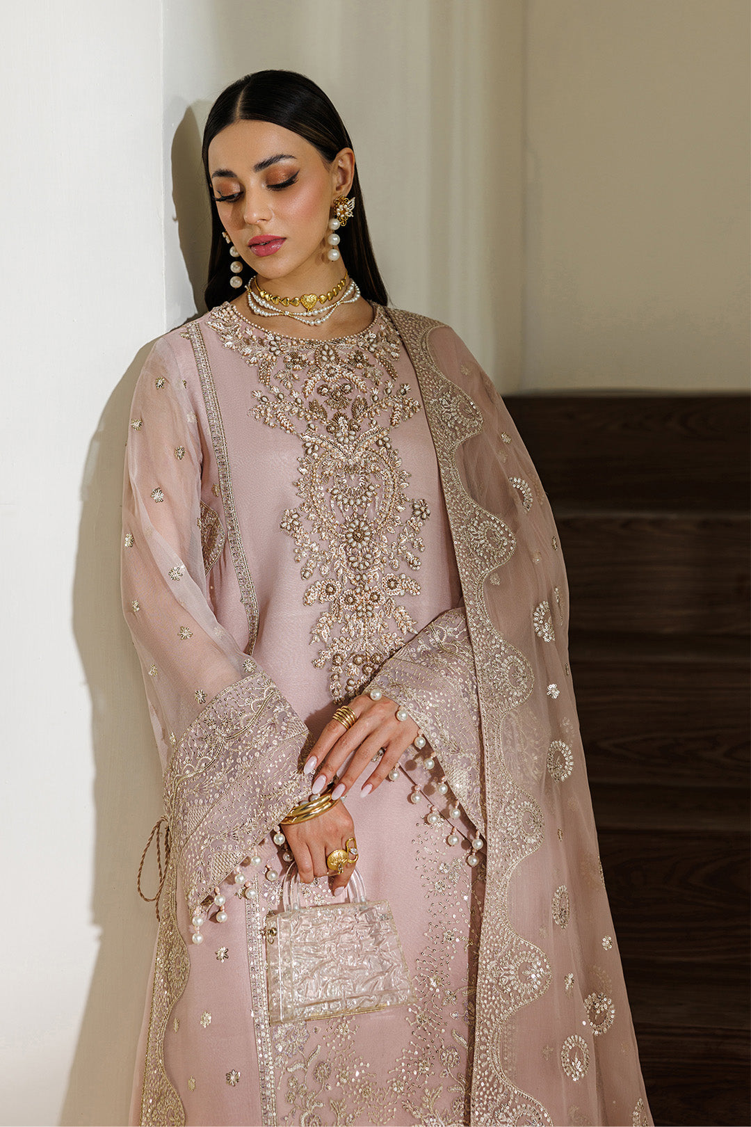 Alizeh | Aymal Luxury Bamber Chiffon | AF-BHM-4076-Reef