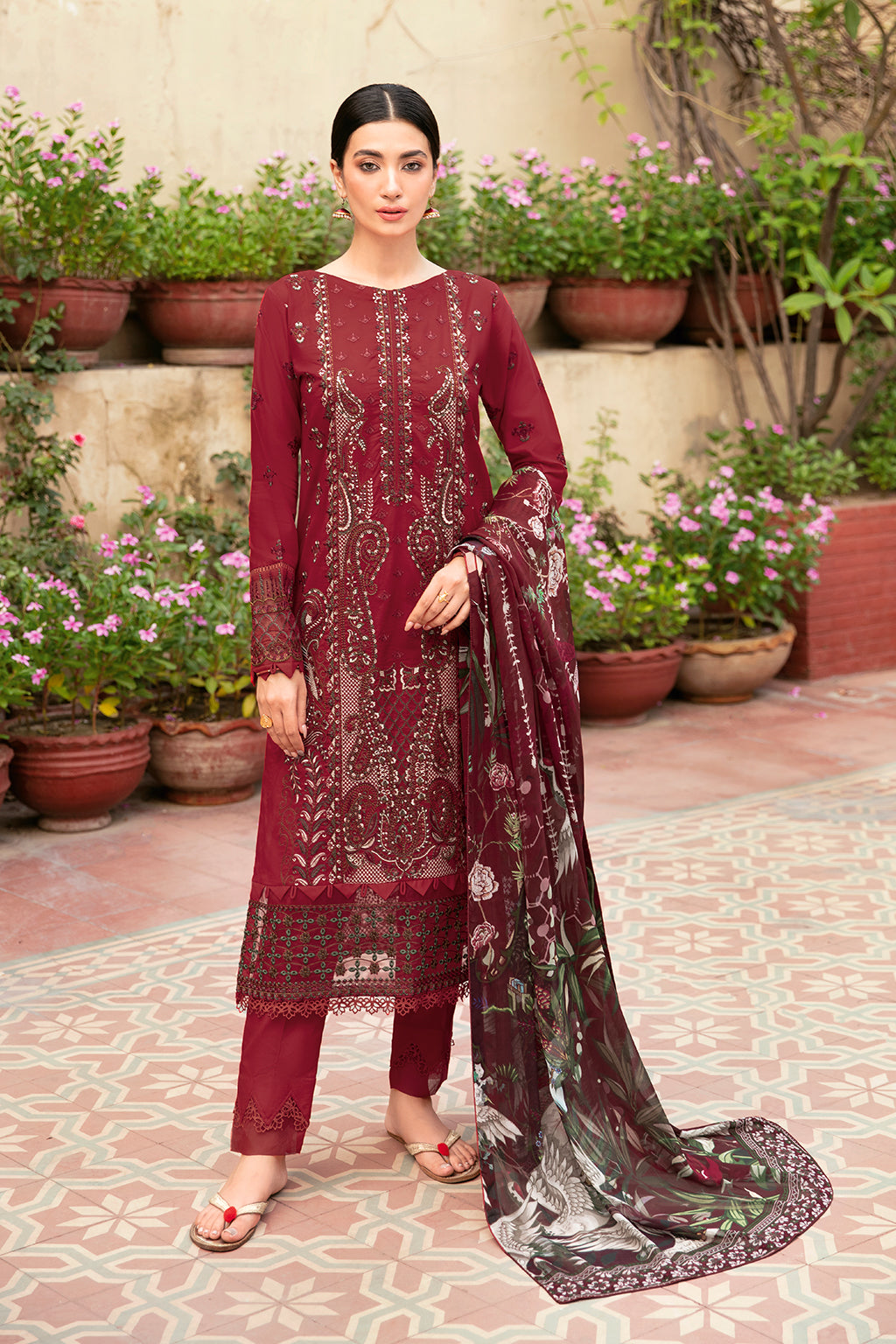 Ramsha | Mashaal Luxury Lawn | L-803 - Official Ramsha stockist in UK - Sakeena London