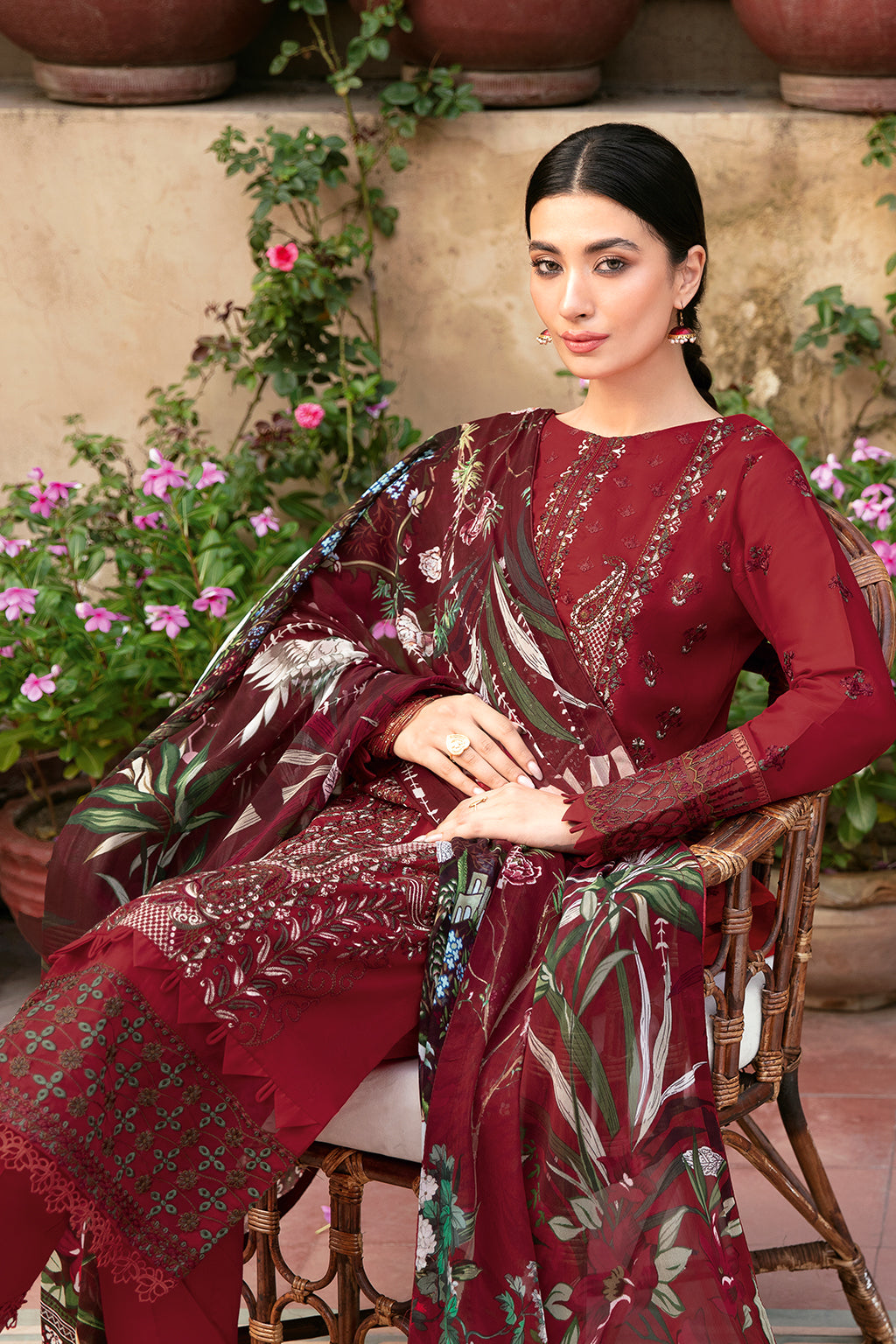 Ramsha | Mashaal Luxury Lawn | L-803 - Official Ramsha stockist in UK - Sakeena London