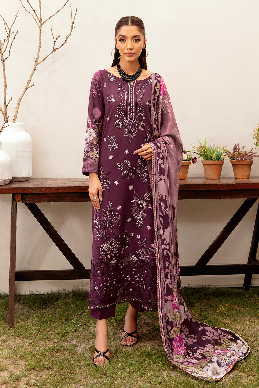 Ramsha | Luxury Lawn 24 | L-1201 - Official Ramsha stockist in UK - Sakeena London